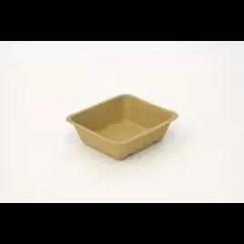 Take-Out Container Base 6.5X6X1.95 IN Plant Fiber Kraft Rectangle 500/Case