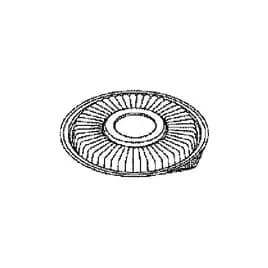 Lid Dome PP Clear Round For Container 300/Case