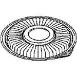 Lid Dome PP Clear Round For Container 300/Case