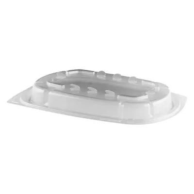 Crisp Food Technologies® Lid 8.85X6.41X1.11 IN 1 Compartment PP Clear Rectangle For Container Anti-Fog 252/Case