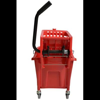 Mop Bucket & Wringer 35 QT Red Side Press Combo 1/Each