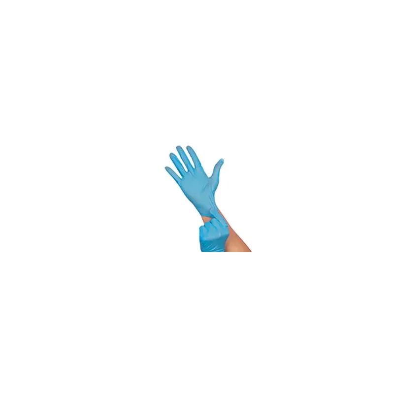 Gloves Medium (MED) Blue Nitrile Rubber Vinyl Disposable Powder-Free 1000/Case