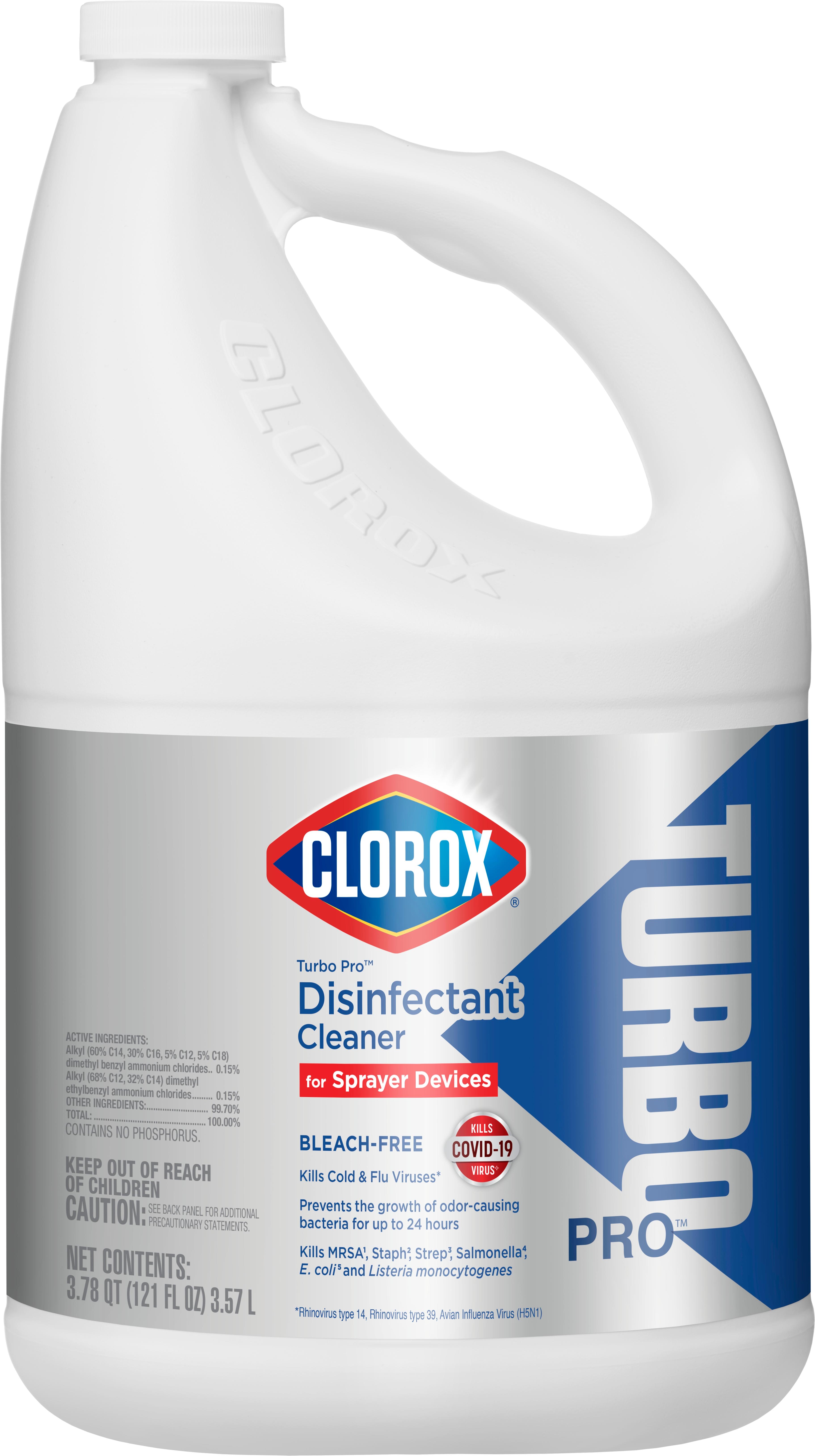Clorox® TurboPro Disinfectant 121 FLOZ Multi Surface RTU Virucidal Fungicidal Antibacterial 3/Case