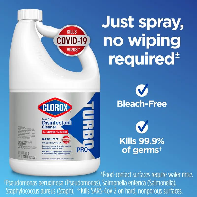 Clorox® TurboPro Disinfectant 121 FLOZ Multi Surface RTU Virucidal Fungicidal Antibacterial 3/Case