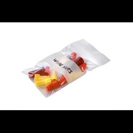 Bag 6X9 IN LLDPE 2MIL Clear With Zip Seal Closure Label Strip Reclosable 1000/Case