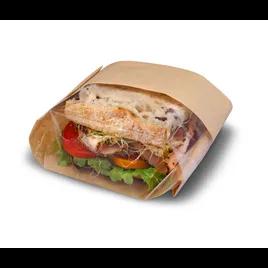 Bagcraft® Dubl View ToGo!® Deli Bag 5.75X2.75X9.5 IN Wax Coated Paper PP Kraft With Window 500/Case