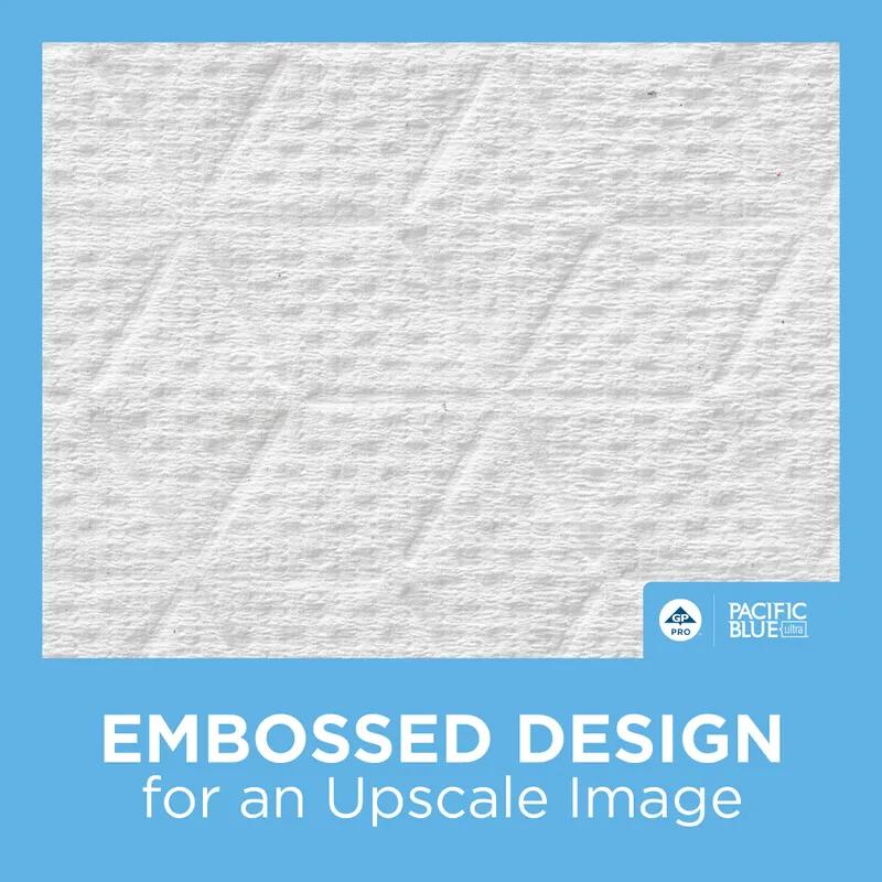 Pacific Blue Ultra™ Folded Paper Towel 10.8X8 IN 1PLY White 1/2 Fold 260 Sheets/Pack 10 Packs/Case 2600 Sheets/Case