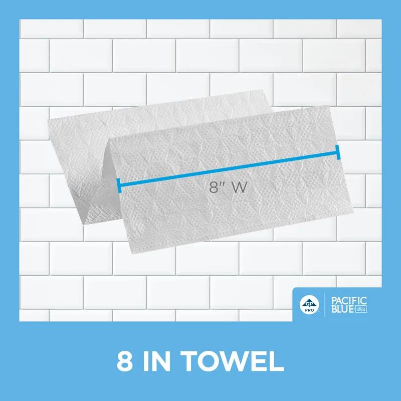 Pacific Blue Ultra™ Folded Paper Towel 10.8X8 IN 1PLY White 1/2 Fold 260 Sheets/Pack 10 Packs/Case 2600 Sheets/Case