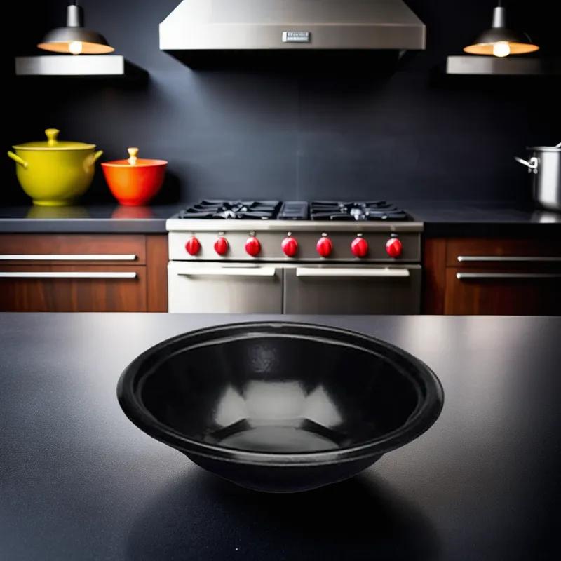 Bowl 32 OZ Polystyrene Foam Black 400/Case