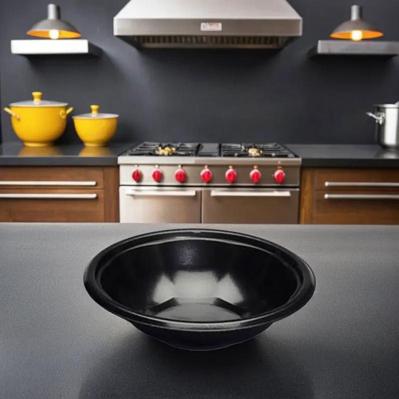 Bowl 32 OZ Polystyrene Foam Black 400/Case