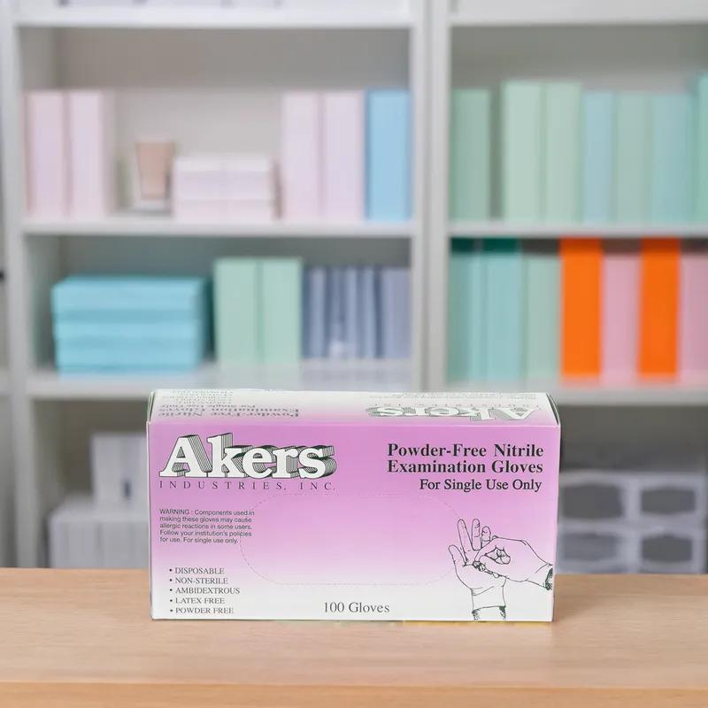 Examination Gloves Large (LG) Blue Nitrile Powder-Free 200 Count/Pack 10 Packs/Case