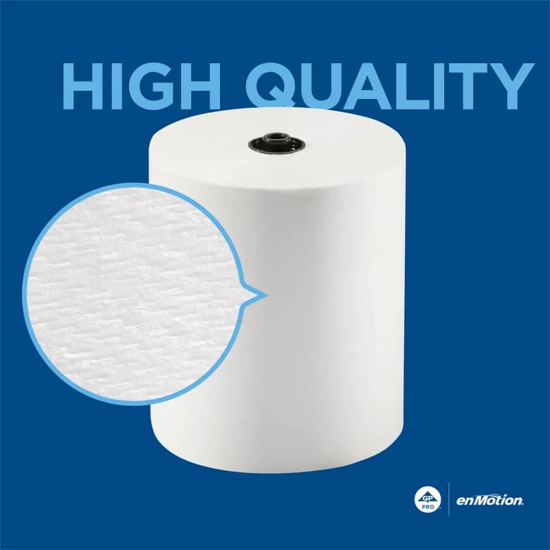 enMotion® Roll Paper Towel 8.2X9 IN 700 FT 1PLY White Standard Roll 7.5IN Roll 6 Rolls/Case