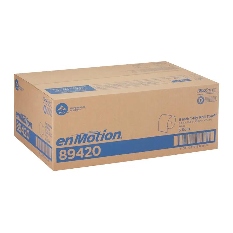 enMotion® Roll Paper Towel 8.2X9 IN 700 FT 1PLY White Standard Roll 7.5IN Roll 6 Rolls/Case