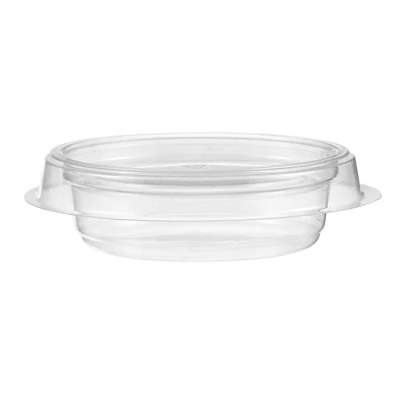 Safe-T-Fresh® Take-Out Container Insert 2 OZ 3.625X0.9375 IN RPET Clear Round 1200/Case