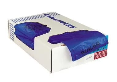Heritage Soiled Linen Bag 30X43 IN Blue Plastic 1.3MIL Flat Pack 200/Case