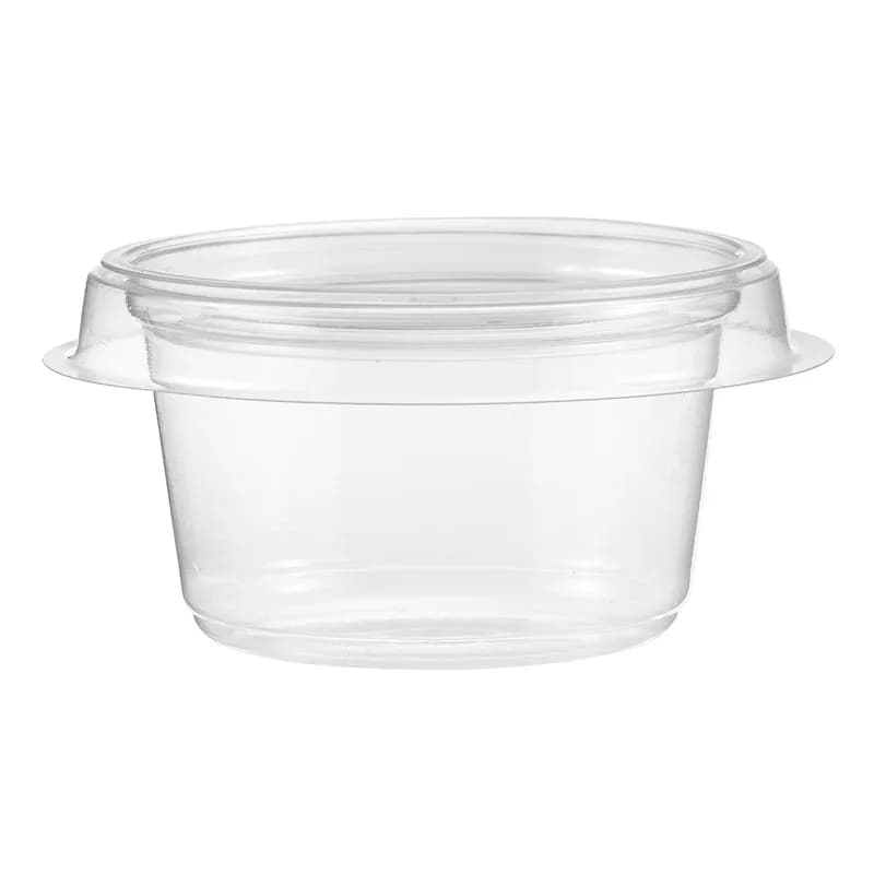 Safe-T-Fresh® Take-Out Container Insert 4 OZ 3.625X1.75 IN RPET Clear Round 1200/Case