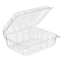 Essentials Take-Out Container Hinged With Dome Lid 9X7X3 IN PET Clear Rectangle 132/Case