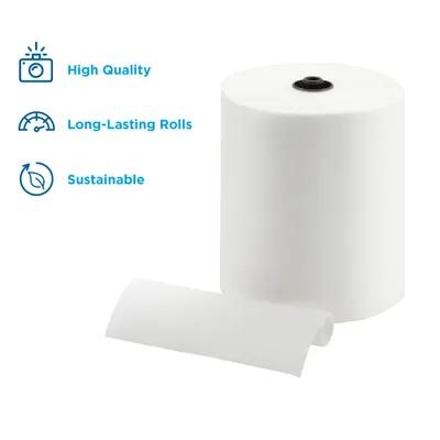 enMotion® Roll Paper Towel 8.2X8.25 IN 700 FT 1PLY White Standard Roll EPA Indicator 7.5IN Roll 6 Rolls/Case