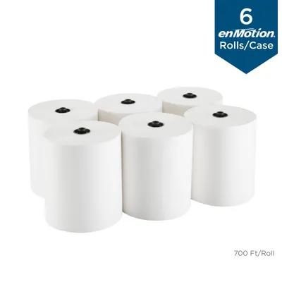 enMotion® Roll Paper Towel 8.2X8.25 IN 700 FT 1PLY White Standard Roll EPA Indicator 7.5IN Roll 6 Rolls/Case