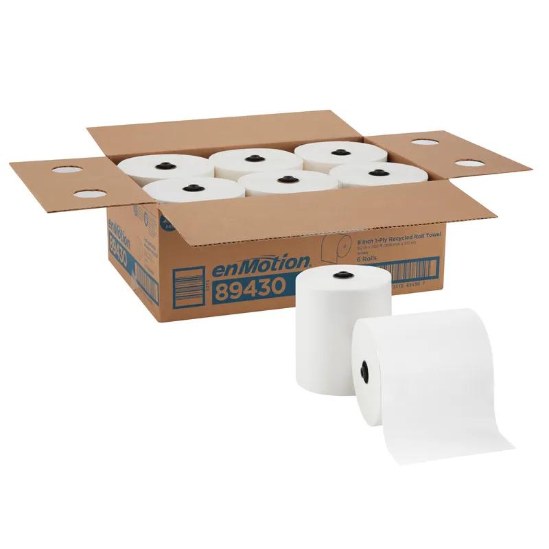 enMotion® Roll Paper Towel 8.2X9 IN 700 FT 1PLY White Standard Roll EPA Indicator 7.5IN Roll 6 Rolls/Case
