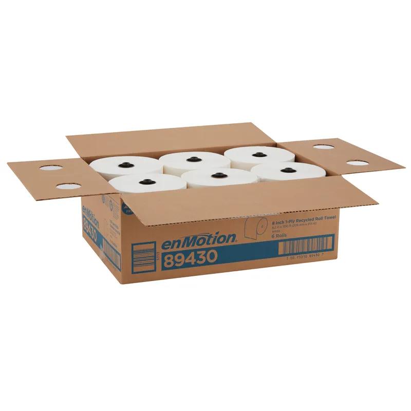 enMotion® Roll Paper Towel 8.2X9 IN 700 FT 1PLY White Standard Roll EPA Indicator 7.5IN Roll 6 Rolls/Case