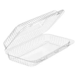 Essentials SureLock Bakery Hinged Container With Dome Lid 9.5X5.5X2 IN RPET Clear Rectangle Bar Lock 300/Case