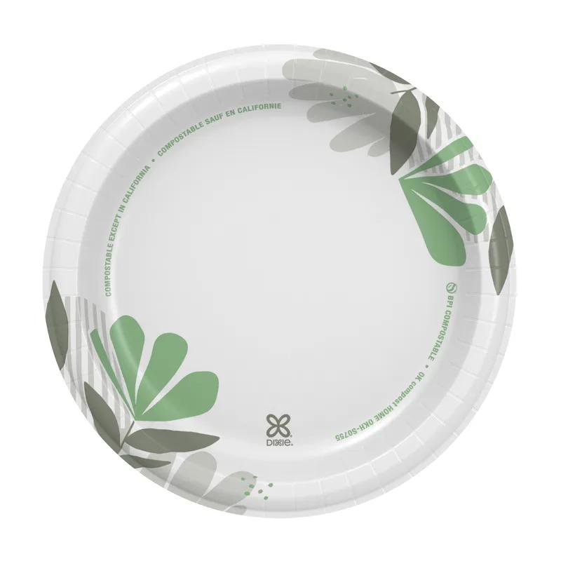 Dixie® Plate 8.5 IN Paper Multicolor Pathways Round Medium Weight 500/Case