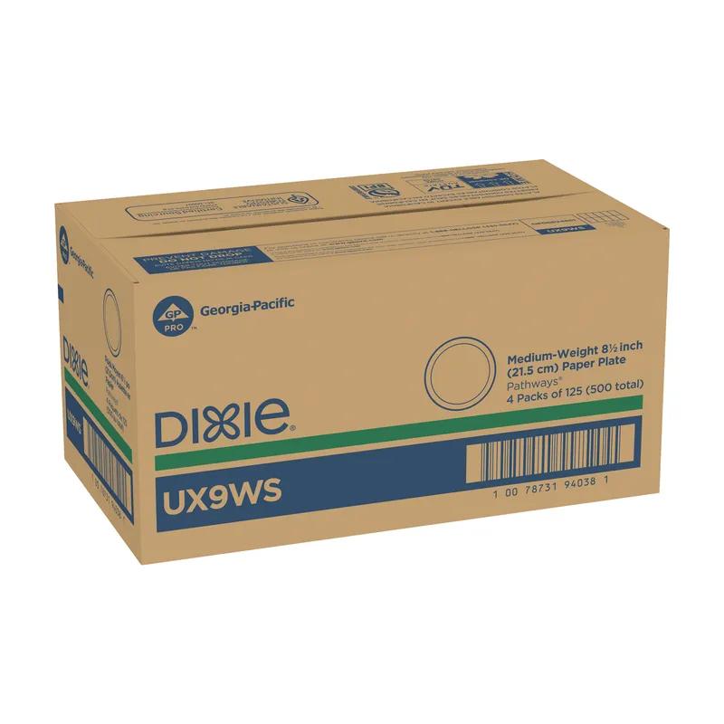 Dixie® Plate 8.5 IN Paper Multicolor Pathways Round Medium Weight 500/Case