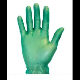 Gloves Large (LG) Green Yellow Vinyl Powder-Free 100 Count/Box 10 Box/Case 1000 Count/Case