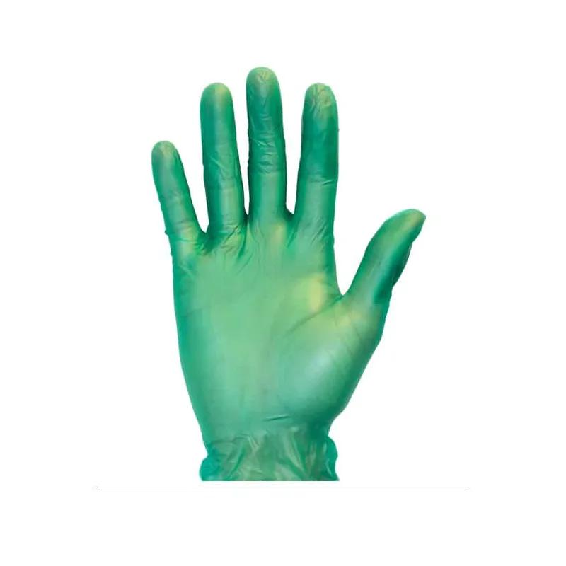 Gloves Large (LG) Green Yellow Vinyl Powder-Free 100 Count/Box 10 Box/Case 1000 Count/Case