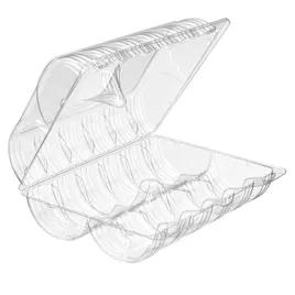 Essentials SureLock Cookie Donut Hinged Container With Dome Lid 12 Compartment RPET Clear Rectangle 174/Case