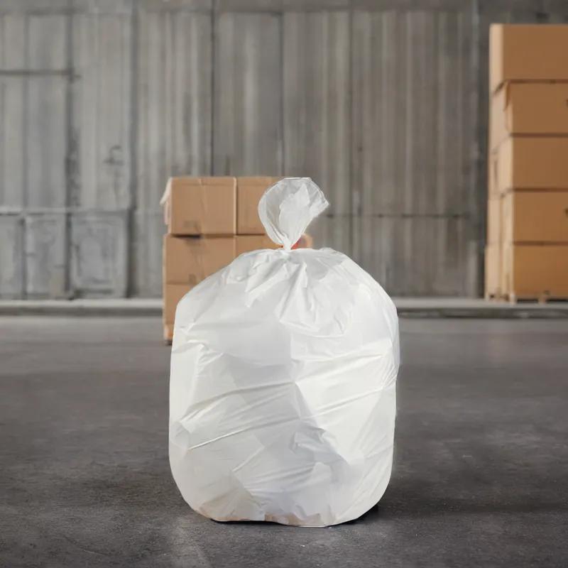 Can Liner 24X32 IN White Plastic 0.75MIL 500/Case