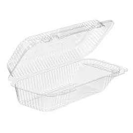 Essentials SureLock Cookie Hinged Container With Dome Lid 9.6875X4.75X2.6875 IN RPET Clear Rectangle Shelf 300/Case