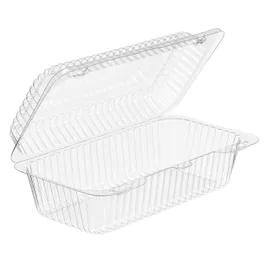 Essentials SureLock Cookie Hinged Container With Dome Lid RPET Clear Rectangle Deep 300/Case