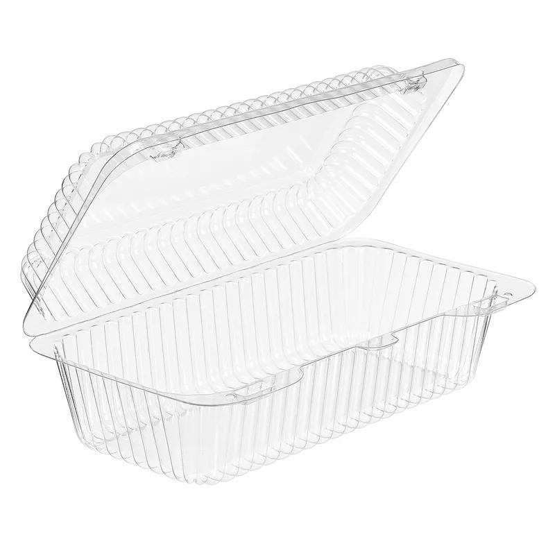 Essentials SureLock Cookie Hinged Container With Dome Lid RPET Clear Rectangle Deep 300/Case