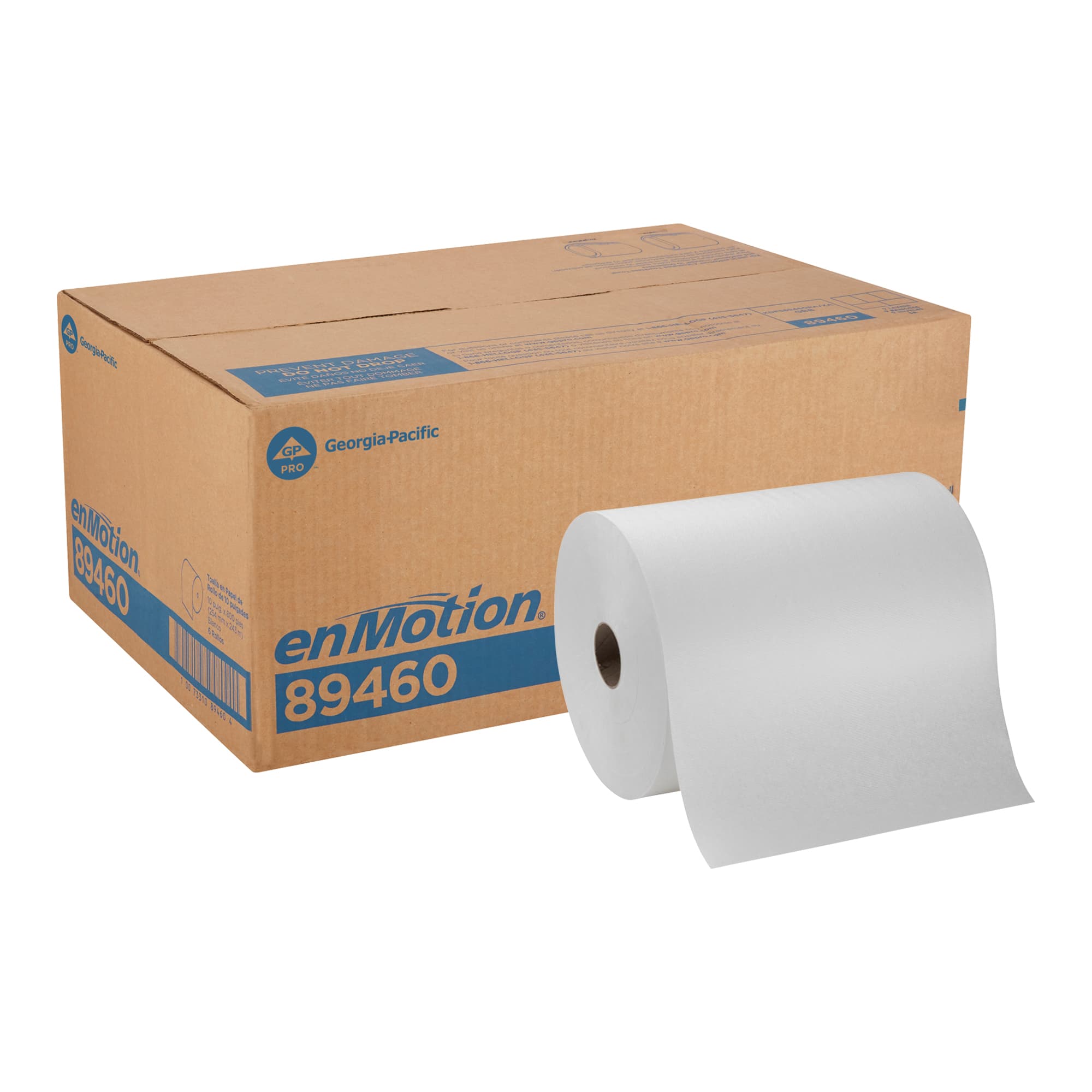 enMotion® Roll Paper Towel 10X10 IN 800 FT 1PLY White Standard Roll 8IN Roll 6/Case