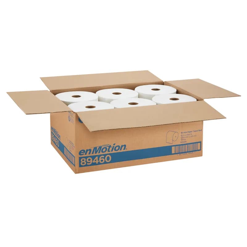 enMotion® Roll Paper Towel 10X10 IN 800 FT 1PLY White Standard Roll 8IN Roll 6/Case