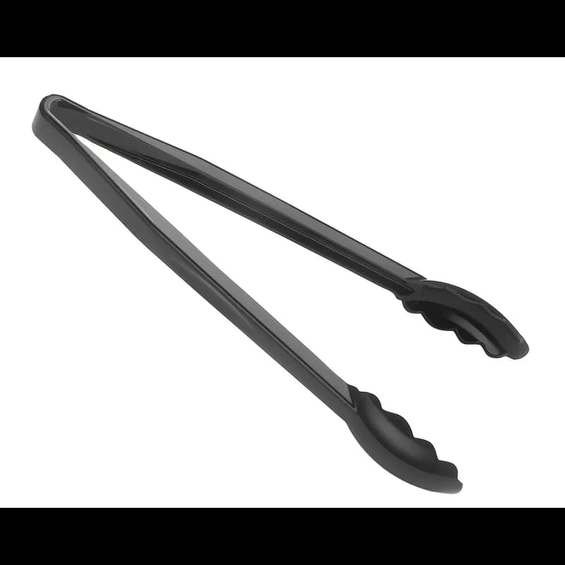 Tongs 12 IN Black Scallop Grip 1/Each