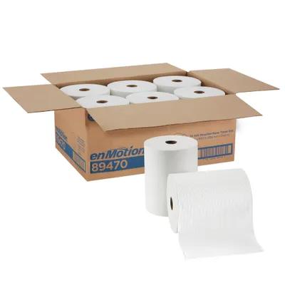 enMotion® Roll Paper Towel 10IN X800FT 1PLY White Standard Roll 7.85IN Roll 800 Sheets/Roll 6 Rolls/Case