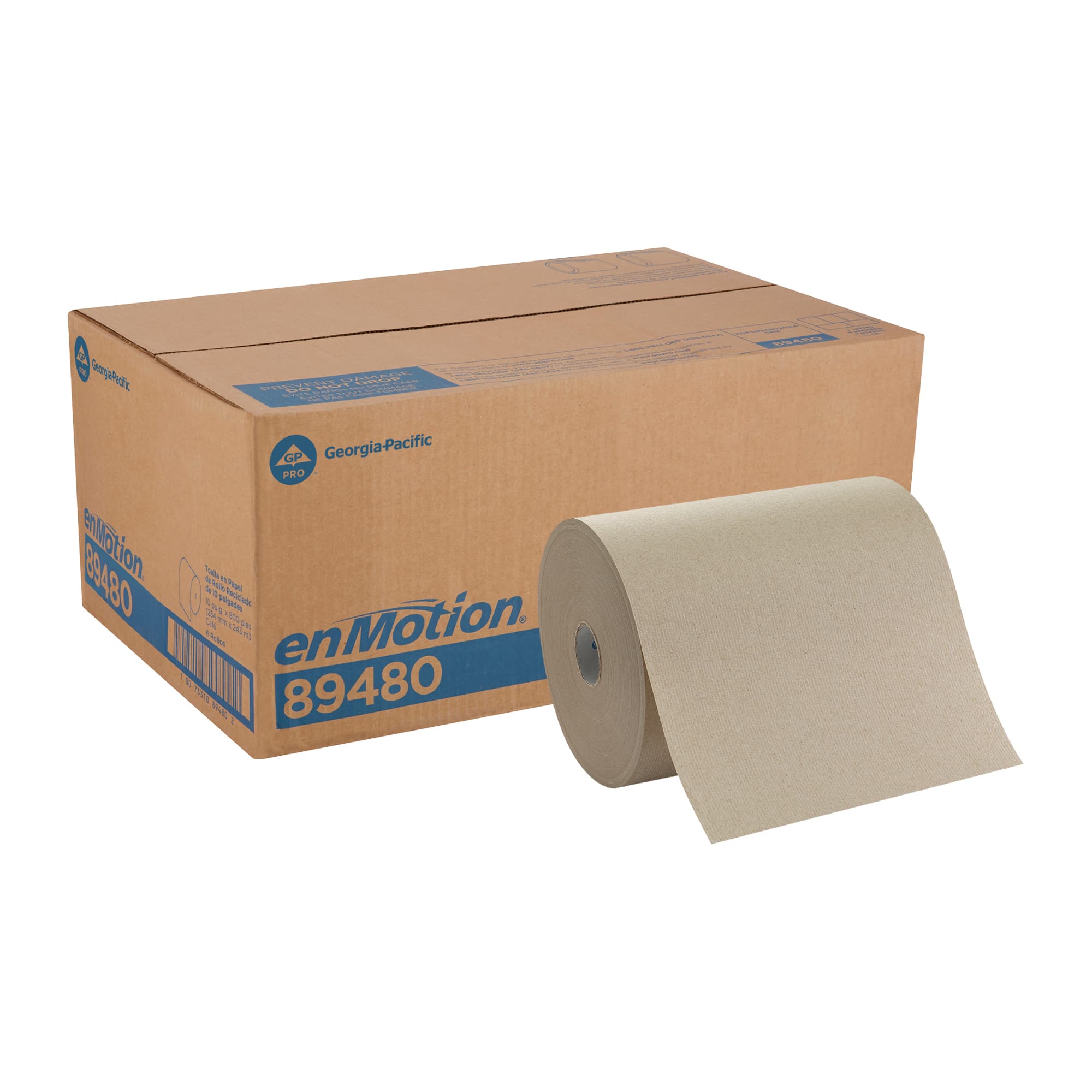 enMotion® Roll Paper Towel 10X10 IN 800 FT 1PLY Kraft Standard Roll EPA Indicator 7.85IN Roll 6 Rolls/Case