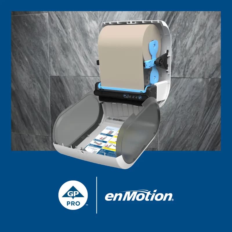 enMotion® Roll Paper Towel 10X10 IN 800 FT 1PLY Kraft Standard Roll EPA Indicator 7.85IN Roll 6 Rolls/Case