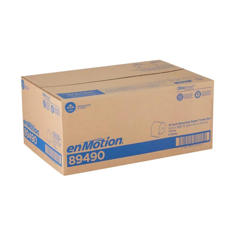 enMotion® Roll Paper Towel 4X10 IN 800 FT 1PLY White Standard Roll 800 Sheets/Roll 6 Rolls/Case 4800 Sheets/Case