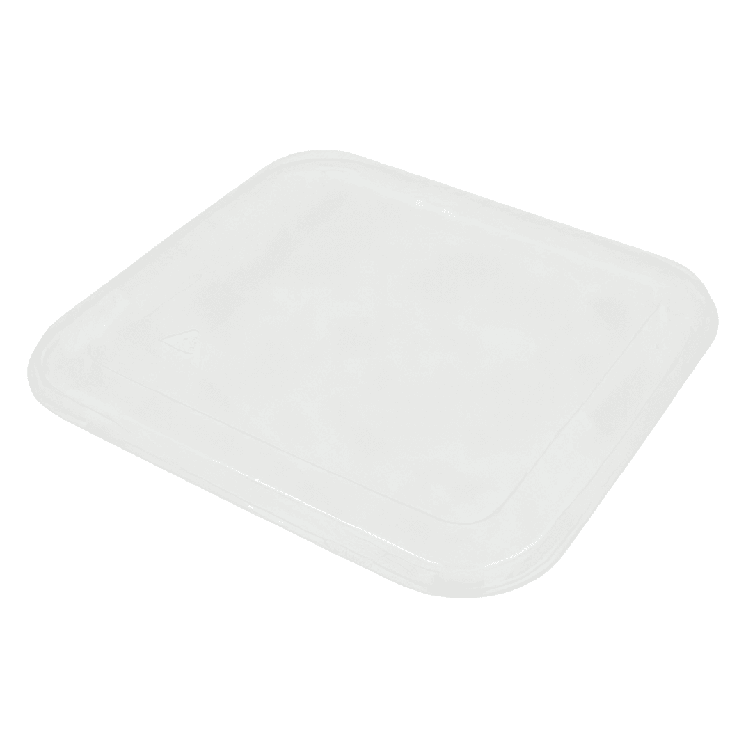 Lid Flat 14.5X14.5X1.4 IN PET Clear Square For Container 500/Case
