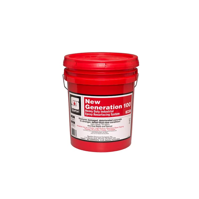 New Generation 100® Grey Unscented Concrete Restorer 4 GAL Heavy Duty Industrial 4/Case