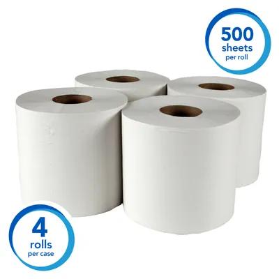 Scott® Roll Paper Towel 8X15 IN White Centerpull 500 Sheets/Roll 4 Rolls/Case 2000 Sheets/Case