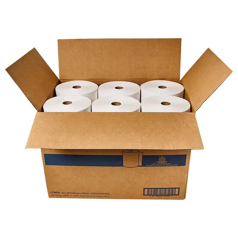 Kleenex® Roll Paper Towel 8X8 IN 425 FT White Hardwound Core 425 Sheets/Roll 12 Rolls/Case 5100 Sheets/Case