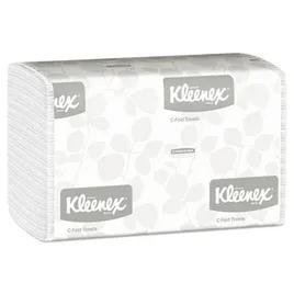 Kleenex® Folded Paper Towel 10.12X13.15 IN White C-Fold 150 Sheets/Pack 16 Packs/Case 2400 Sheets/Case