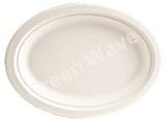 Serving Tray 10X12.5 IN Sugarcane White Oval 500/Case
