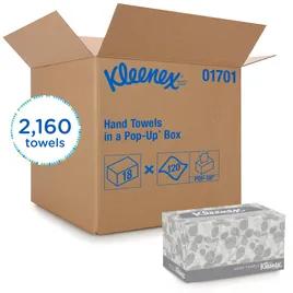 Kleenex® Folded Paper Towel 9X10.25 IN White Pop-Up Sterile 120 Sheets/Pack 18 Packs/Case 2160 Sheets/Case