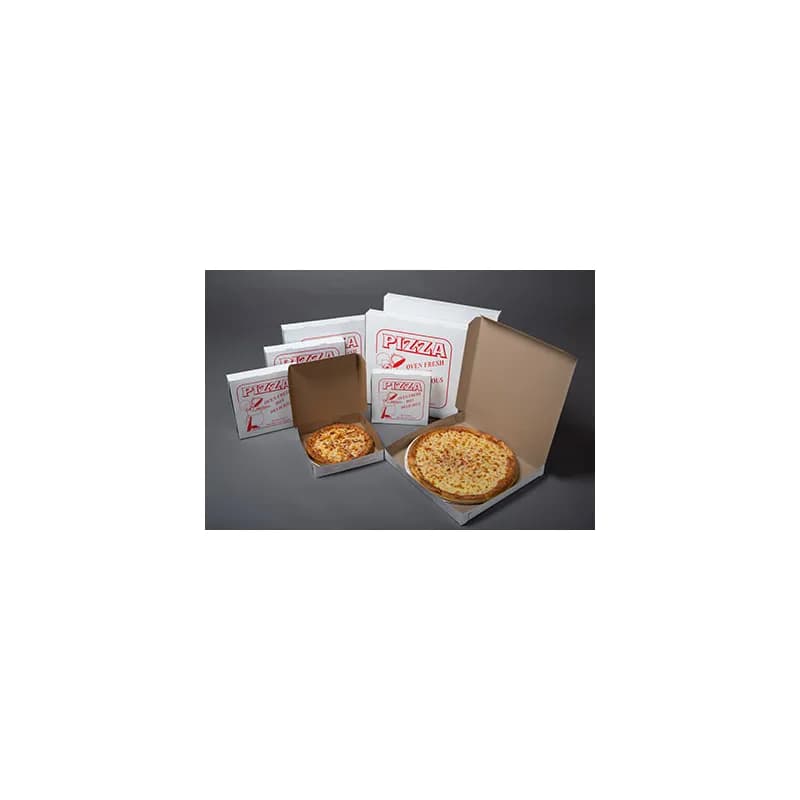 Pizza Box 12X12X2 IN Clay-Coated Paperboard White 100/Bundle